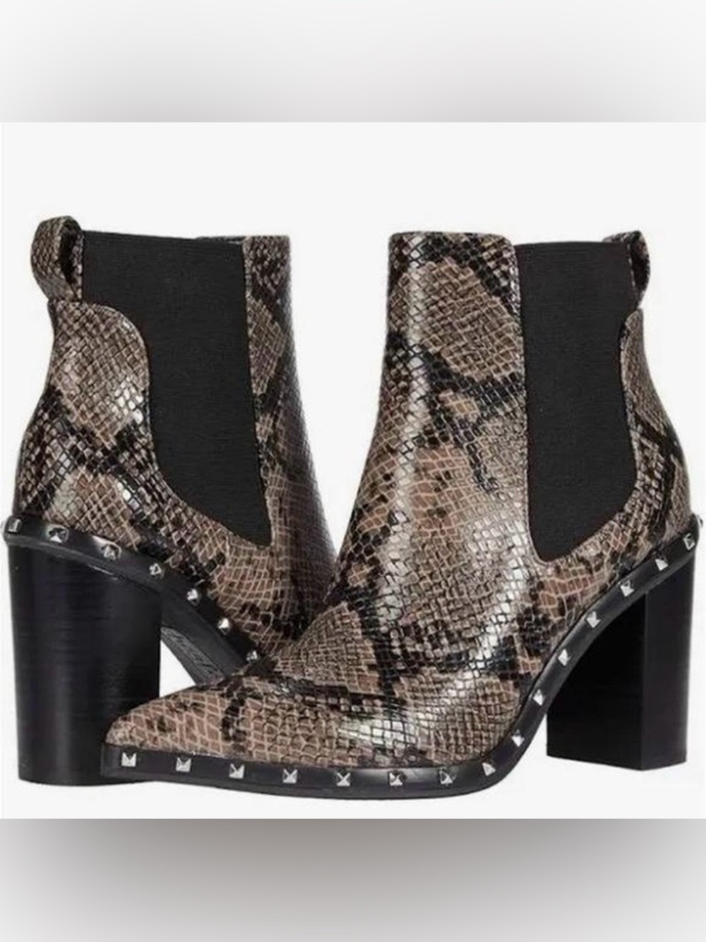 Charles By Charles David Dodger Snakeskin Boots